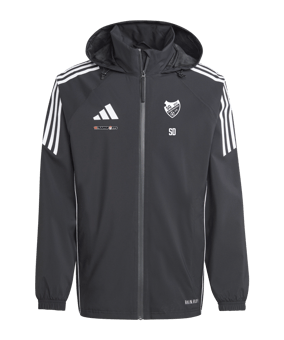 adidas Tiro 24 Regenjacke Schwarz Weiss