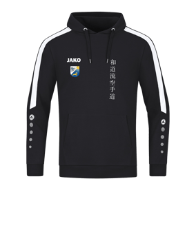 JAKO Power Hoody Schwarz Weiss F800