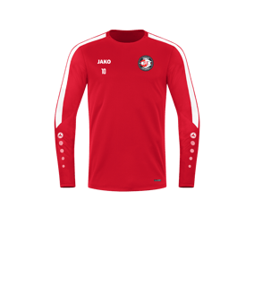 Sweatshirt JAKO Power enfants rouge blanc F100 