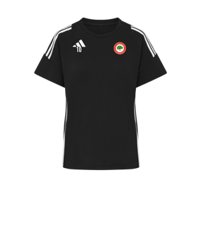 adidas Tiro 24 T-Shirt Damen Schwarz Weiss