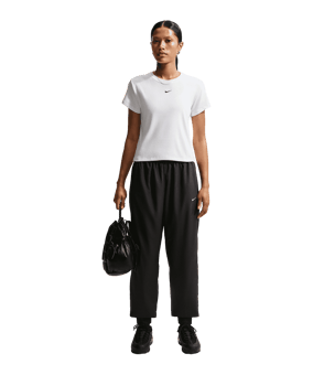 Nike NSW Rib T-Shirt Damen Weiß F100 - weiss