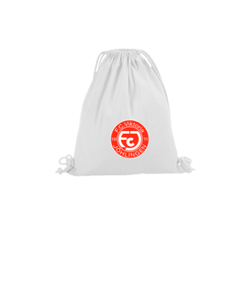 Merch Organic Premium Cotton Gymsack White | #logo