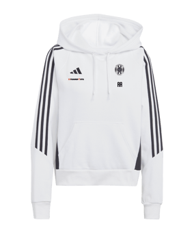 adidas Tiro 24 Hoody Damen Weiss Schwarz