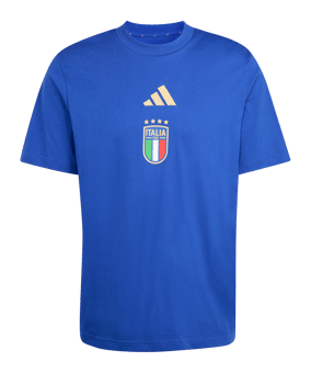 adidas Italien DNA Graphic T-Shirt Blau - blau