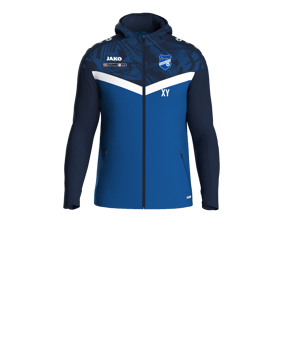 JAKO Iconic Kapuzenjacke Kids Blau F403