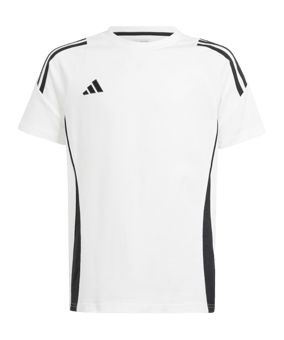 adidas Tiro 24 T-Shirt Kids Weiss Schwarz - weiss