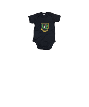 Merch Baby Body Black | #logo4c