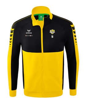 Erima Six Wings Trainingsjacke Kids Gelb Schwarz