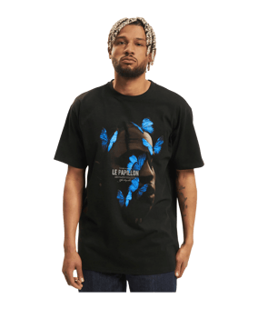 Mister Tee Le Papilloversized T-Shirt Schwarz - schwarz
