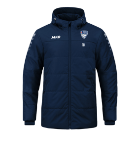 Veste à capuche JAKO équipe Coach bleu F900 