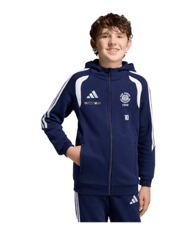 adidas Tiro 26 League Kapuzenjacke Kids Dunkelblau