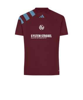 Viktoria Wasseralfingen Away adidas Fortore 23 Trikot Rot Blau