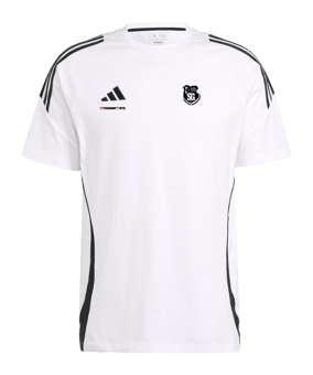 adidas Tiro 24 T-Shirt Weiss Schwarz