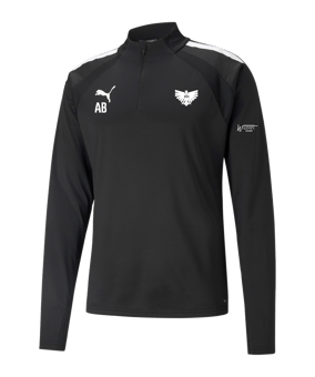 PUMA teamLIGA HalfZip Sweatshirt Schwarz F03