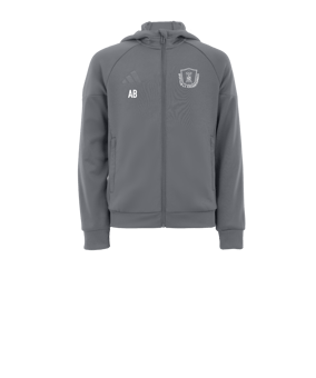 adidas Tiro 25 Travel Kapuzenjacke Kids Grau