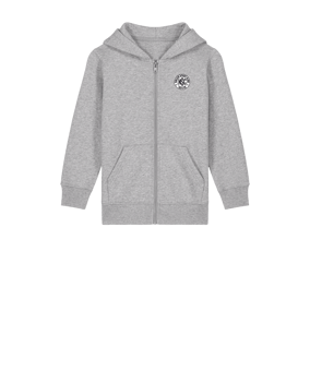 Merch Mini Cultivator 2.0 Zip-Hoodie Kids Heather Grey | #justlogo4c