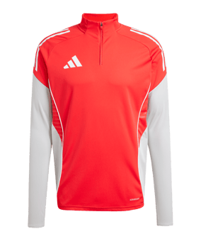 adidas Tiro 25 Competition Zip Top  Rot Grau - rot