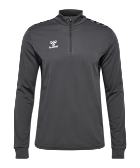 Hummel Authentic HalfZip Sweatshirt Grau F1525 - grau