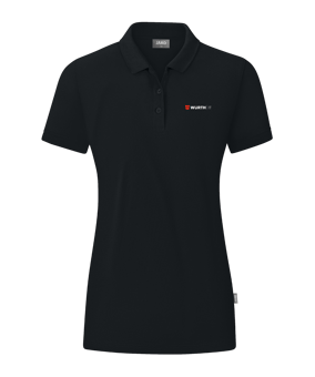 JAKO Organic Polo Shirt Damen Schwarz F800