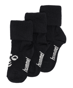 Hummel Mini Bee 3-Pack Socken Kids Schwarz F2001 - schwarz