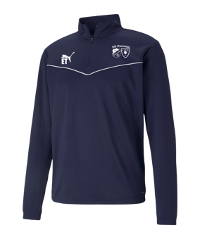 PUMA teamRISE HalfZip Sweatshirt Blau Weiss F06