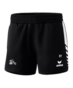 Erima Six Wings Worker Short Damen Schwarz Weiss