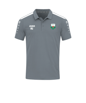 JAKO Power Poloshirt Grau Weiss F840