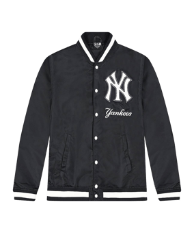 New Era New York Yankees Varsity Jacke Schwarz - schwarz