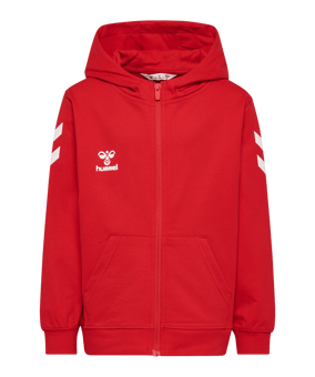 Hummel Go 2.0 Chevron Kapuzenjacke Kids Rot F3062 - rot