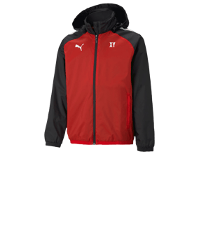 PUMA teamLIGA Allwetterjacke Kids Rot F01