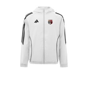 Veste coupe-vent adidas Tiro 24 enfants blanche noire