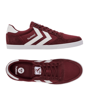 Hummel Slimmer Stadil Low Sneaker Rot F3661