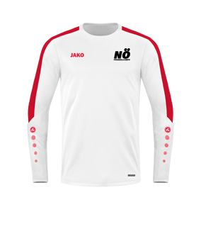 JAKO Power Sweatshirt Weiss Rot F004