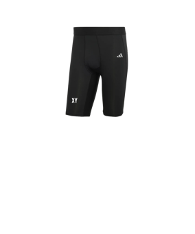 adidas Techfit Aeroready Tight Short Schwarz