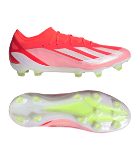 adidas X Crazyfast Elite FG Energy Citrus Rot Weiss Gelb - rot