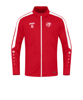 JAKO Power Polyesterjacke Rot Weiss F100