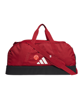 adidas Tiro League Duffel Bag Gr. L Rot Weiss