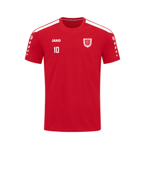 JAKO Power T-Shirt Rot Weiss F100
