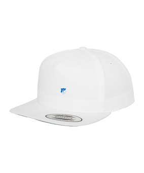 Merch 5 Panel Classic Snapback Cap White Green | logo4c