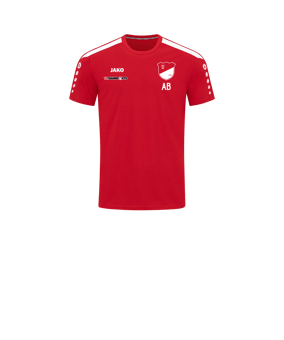 JAKO Power T-Shirt Kids Rot Weiss F100