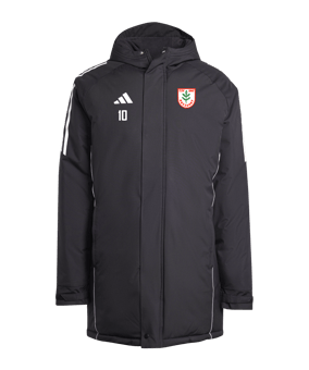 adidas Tiro 24 Winterjacke Schwarz Weiss