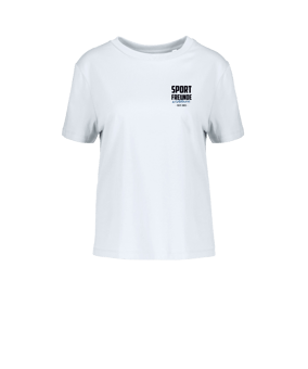 Merch Muser T-Shirt Women White | #bustlogo