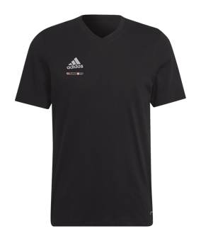 adidas Entrada 22 T-Shirt Schwarz