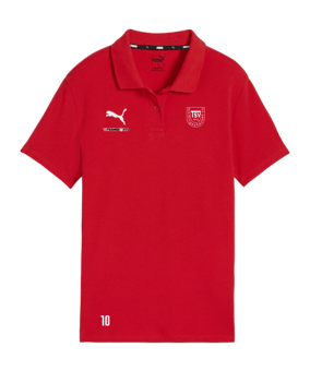PUMA teamGOAL Casuals Poloshirt Damen Rot F01