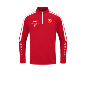 JAKO Power Sweatshirt Kids Rot Weiss F100