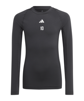 adidas Techfit Underwear Mock Longsleeve Kids Schwarz