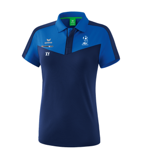Erima Squad Poloshirt Damen Blau