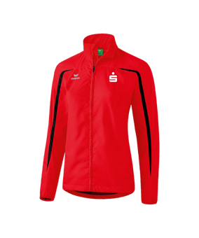 Erima Laufjacke Damen Rot Schwarz