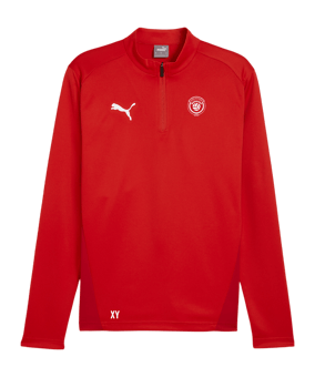 PUMA teamGOAL Training 1/4 Zip Sweatshirt Rot F01