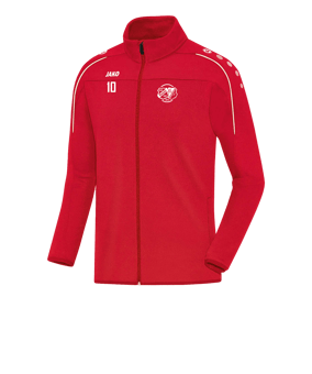 JAKO Classico Trainingsjacke Rot Weiss F01